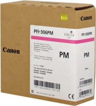 Canon Original Druckerpatrone PFI-306PM magenta hell 330ml (6662B001)