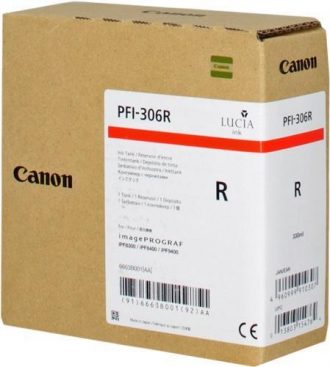 Canon Original Druckerpatrone PFI-306R rot 330ml (6663B001)