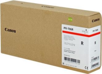 Canon Original Druckerpatrone PFI-706R rot 700ml (6687B001)