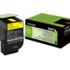 Lexmark Original 802Y Toner gelb 1.000 Seiten (80C20Y0) für CX310dn/n, CX410de/dte/e, CX510dthe/dhe/de