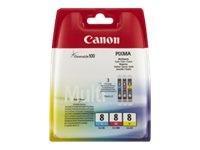 Canon Original CLI-8 Druckerpatronen Multipack Blister (cyan,magenta, gelb) (0621B036)