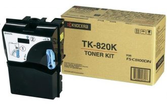 Kyocera Original TK-820K Toner schwarz 15.000 Seiten (1T02HP0EU0) für FS-C8100DN