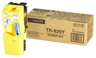 Kyocera Original TK-820Y Toner gelb 7.000 Seiten (1T02HPAEU0 ) für FS-C8100DN