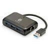 LevelOne USB-0502 Netzwerkadapter USB 3.0 zu Gigabit Ethernet, 3x USB 3.0-HUB