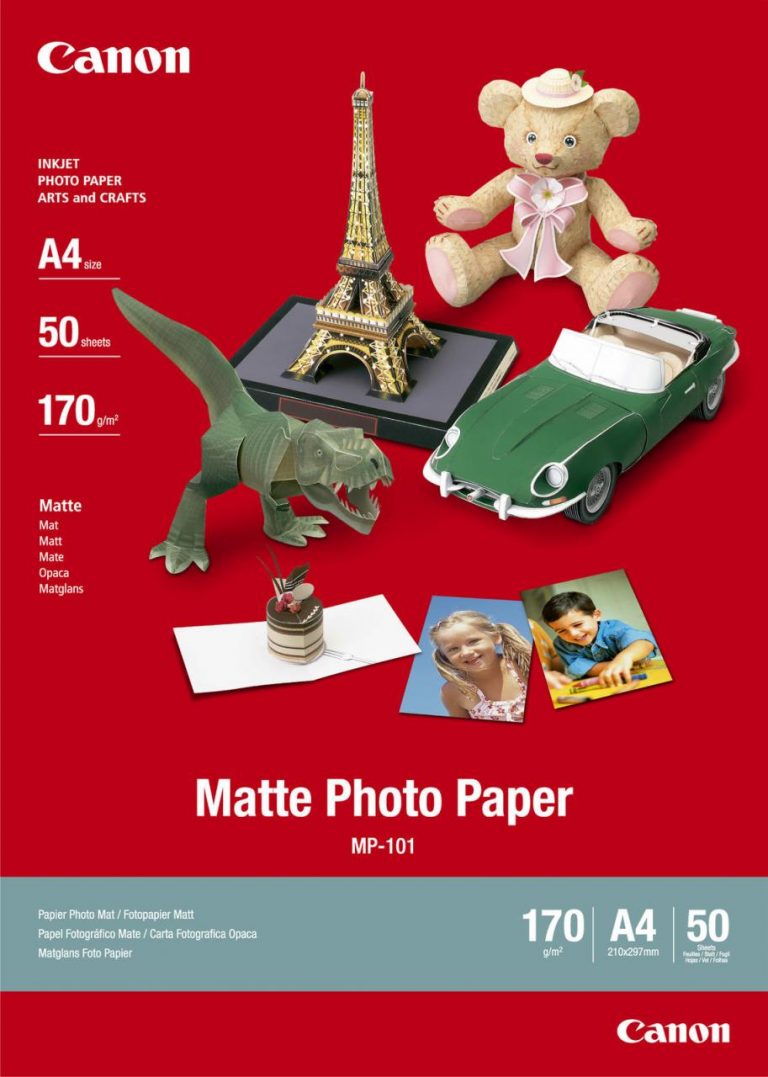 Canon Fotopapier MP-101 matt A4 (210 x 297 mm) 170 g/m² - 5 Blatt (7981A042)