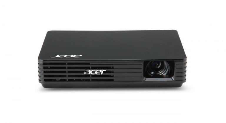 Acer Beamer C120 mobiler LED DLP-Heimkino-Projektor schwarz