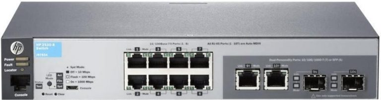 HP Enterprise Aruba 2530-8 8-Port 100MBit/s 2-Port Gigabit Switch