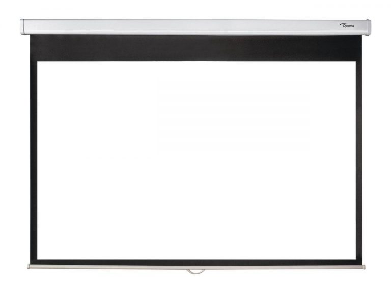Optoma DS-1109PMG+ Manuelle Pull Down Leinwand Wand-/Deckenmontage, 16:10, (109") 277 cm