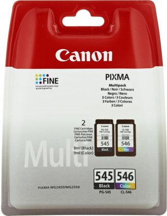 Canon Original Druckerpatronen PG-545/ CL-546 Multipack schwarz, cyan, magenta, gelb (8287B005)