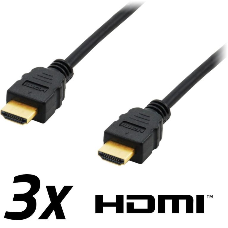 Equip HDMI-Kabel 3m schwarz 3er Pack