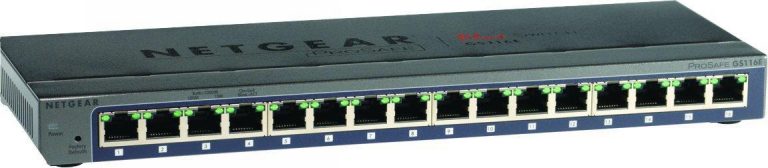 Netgear GS116Ev2 16-Port Gigabit Smart Managed Pro Plus Switch