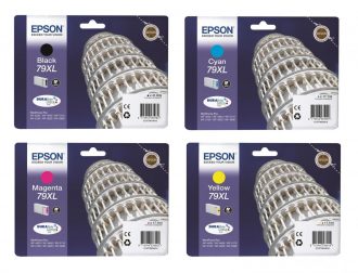 Epson Original 79XL Druckerpatronen 4er-Set schwarz, cyan, magenta, gelb (OPC13T79014010)