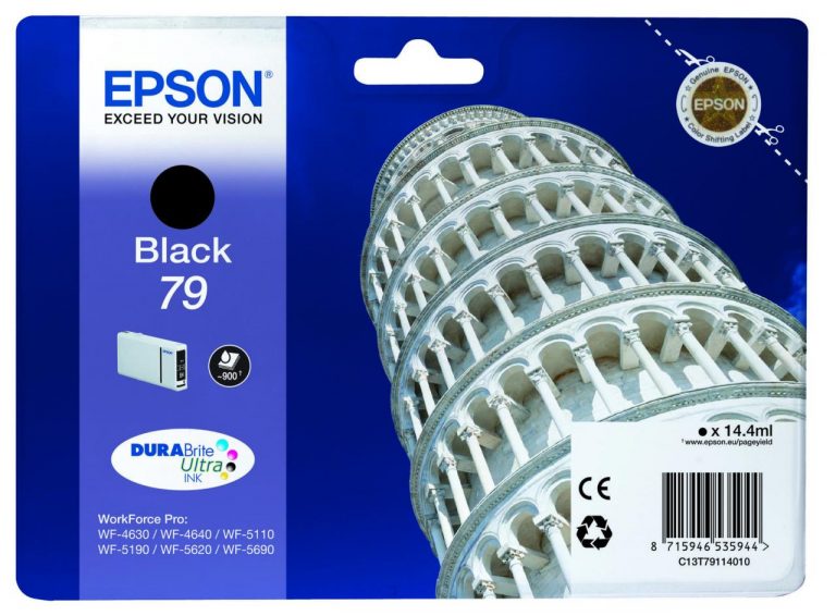 Epson Original 79 Druckerpatrone schwarz 900 Seiten 14,4ml (C13T79114010)