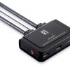 LevelOne KVM-0290 2-Port USB HDMI Cable KVM Switch 1 LevelOne KVM-0290 2-Port USB HDMI Cable KVM Switch