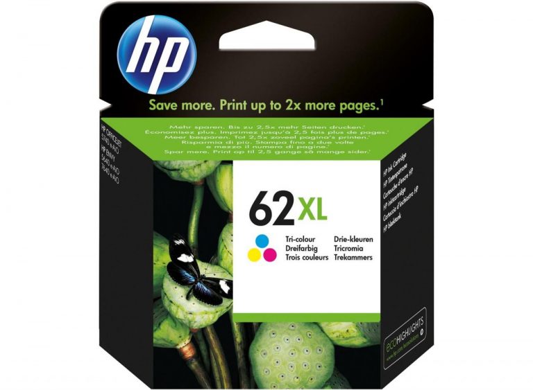HP Original 62XL Druckerpatrone 3-farbig - cyan, magenta, gelb 415 Seiten 11,5ml (C2P07AE)