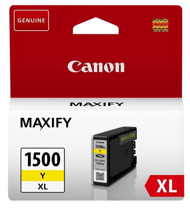 Canon PGI-1500XL Y Original Tintenpatrone gelb bis zu 935 Seiten 12ml