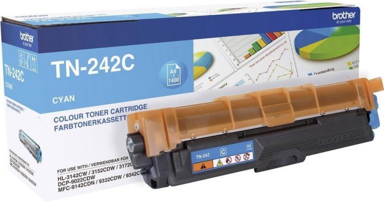 Brother Original TN242C Toner cyan 1.400 Seiten (TN-242C)