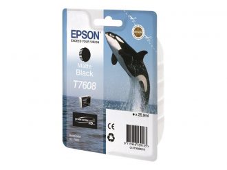 Epson Original T7608 Druckerpatrone Matte Black 25,9ml (C13T76084010)