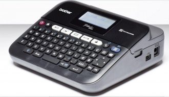 Brother P-touch D450VP Beschriftungsgerät (Thermotransfer, 180dpi, bis zu 20mm/Sek, USB, 5-zeiliger Druck) (PTD450VPZG1)