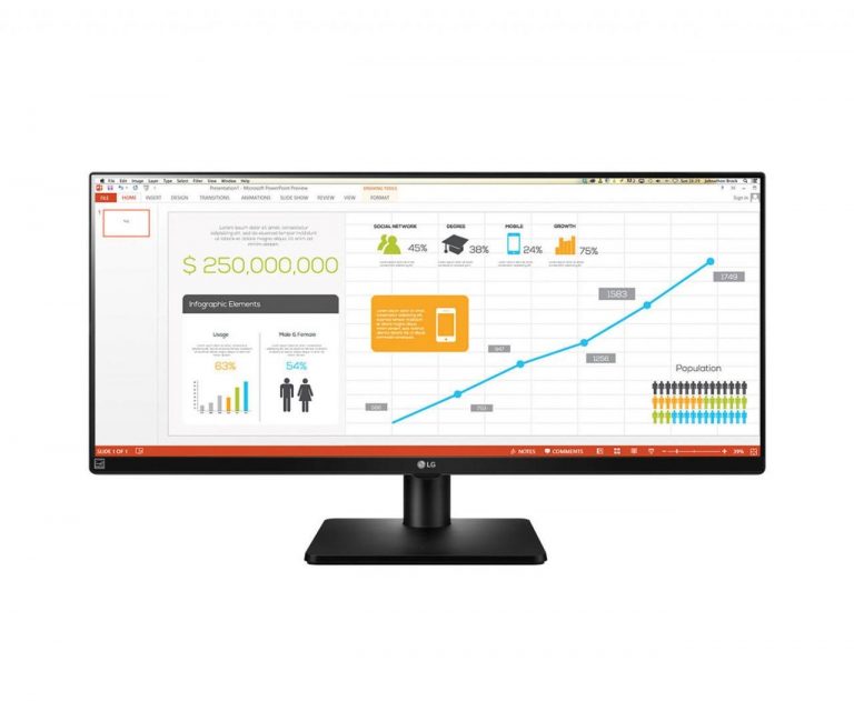 LG Monitor 34UB67-B LCD-Display 86,36 cm (34") schwarz