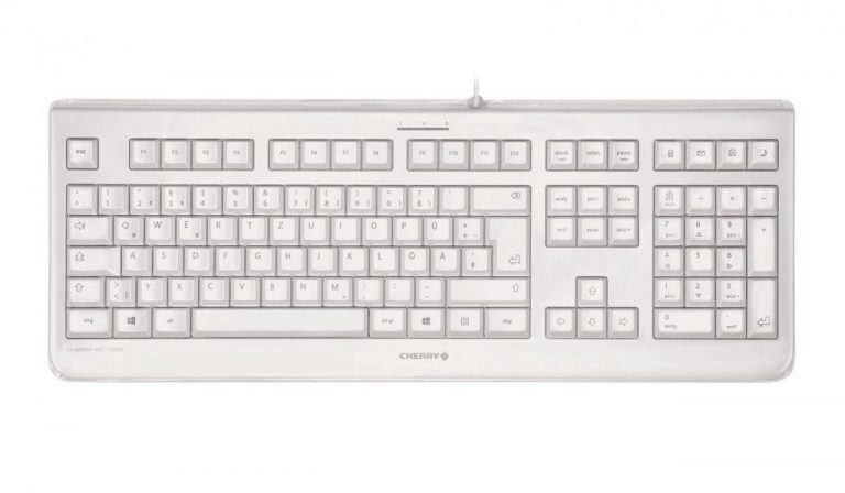 Cherry KC 1068 kabelgebundene Tastatur (USB, hellgrau)