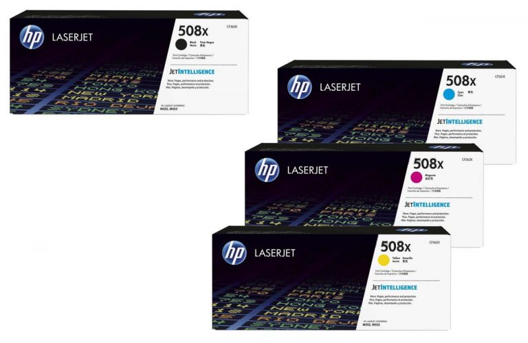HP Original 508X Toner 4er Set schwarz, cyan, magenta, gelb hohe Kapazität