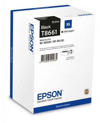 Epson Original T8661XL Druckerpatrone schwarz 2.500 Seiten 55,8ml (C13T866140)