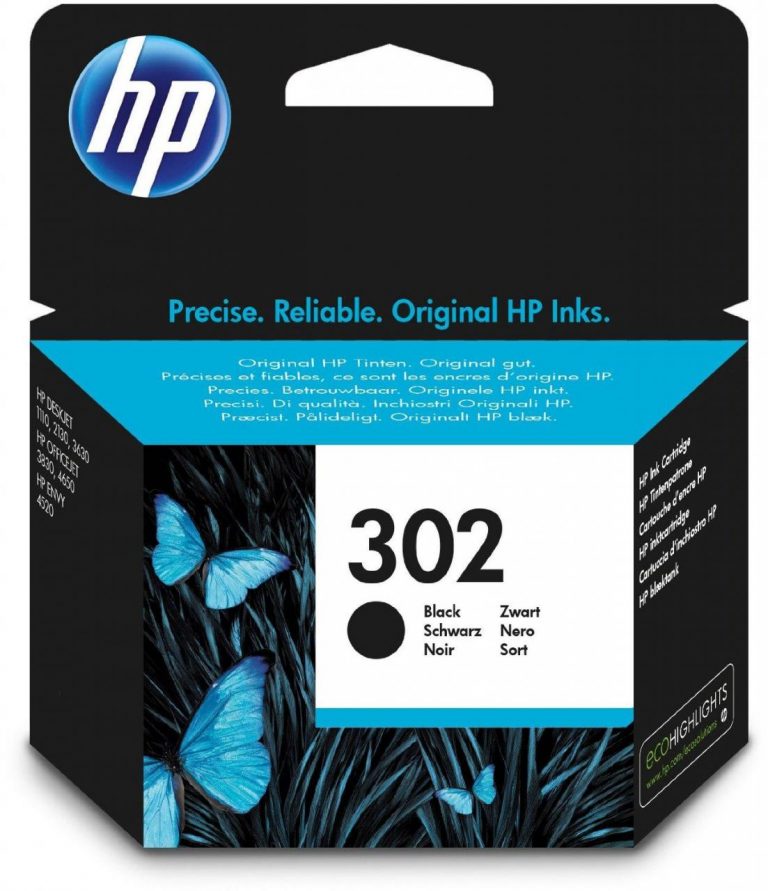 HP Original 302 Druckerpatrone schwarz 190 Seiten 3,5ml (F6U66AE)