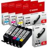 Canon Original Druckerpatronen PGI-570PGBK XL + CLI-571 XL Multipack schwarz, cyan, magenta, gelb