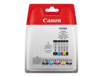 Canon Original Druckerpatronen PGI-570PGBK + CLI-571 Multipack schwarz, cyan, magenta, gelb (0372C004)