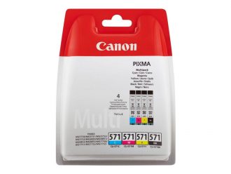 Canon Original Tintenpatronen CLI-571 Multipack schwarz, cyan, magenta, gelb (0386C004)