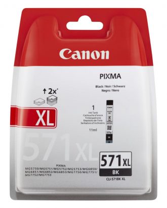 Canon Original Tintenpatrone CLI-571BK XL schwarz 810 Seiten11ml (0331C004)