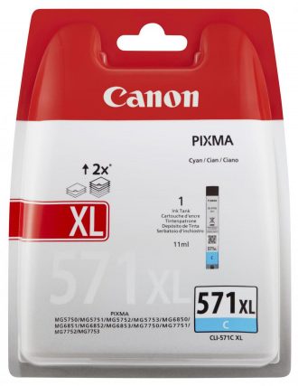 Canon Original Tintenpatrone CLI-571C XL cyan 715 Seiten 11ml (0332C004)