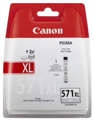 Canon Original Tintenpatrone CLI-571GY XL grau 125 Seiten 11ml (0335C004)