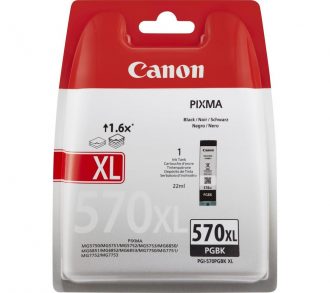 Canon Original Tintenpatrone PGI-570PGBK XL schwarz 500 Seiten 22ml (0318C008)