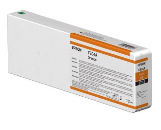 Epson Original T804A00 Druckerpatrone orange 700ml (C13T804A00)