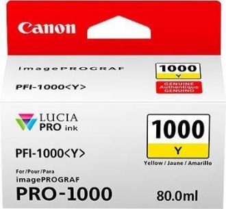 Canon Original Druckerpatrone PFI-1000Y gelb 3.365 Seiten 80 ml (0549C001)