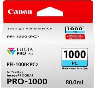 Canon Original Druckerpatrone PFI-1000PC cyan hell 5.140 Seiten 80ml (0550C001)