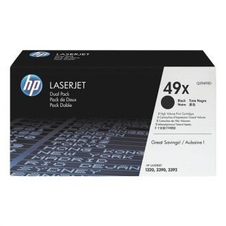 HP Original 49X Toner 2 x Doppelpack Q5949XD schwarz hohe Kapazität 4 x 6.000 Seiten