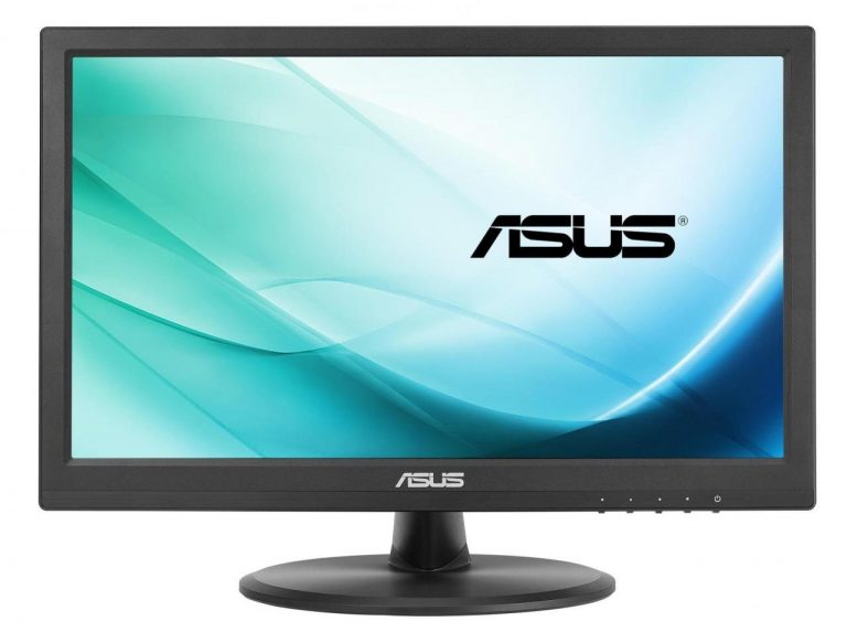 Asus VT168N 39,6 cm (15,6") Monitor (VGA, DVI, 10ms Reaktionszeit, Touch)(90LM02G1-B01170) schwarz