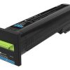 Lexmark Original Toner cyan 8.000 Seiten (72K20CE) für CS820 de/dte/dtfe, CX820de/dtfe, CX825de/dte/dtfe, CX860de/dte/dt