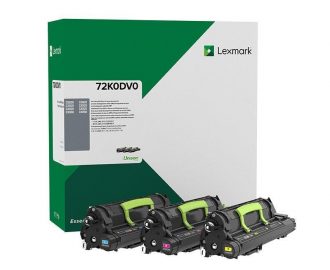 Lexmark Original Entwicklereinheit 3er-Set cyan, magenta, gelb (72K0DV0) für CS82x, CX8xx