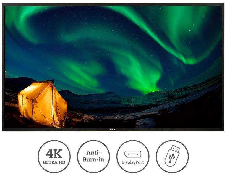 AG Neovo Digital Signage QD-84 LED-Display 213 cm (84") schwarz