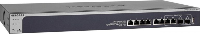 Netgear XS708T 8-Port 10-Gigabit Smart Managed Pro Switch