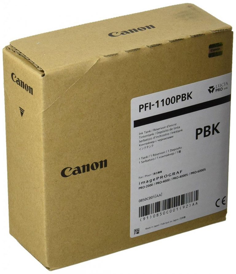 Canon Original Druckerpatrone PFI-1100PBK schwarz 160ml (0850C001)