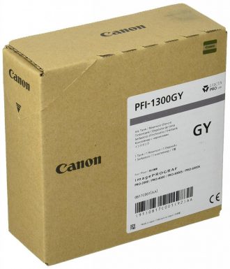 Canon Original Druckerpatrone PFI-1300GY grau 330 ml (0817C0 01)