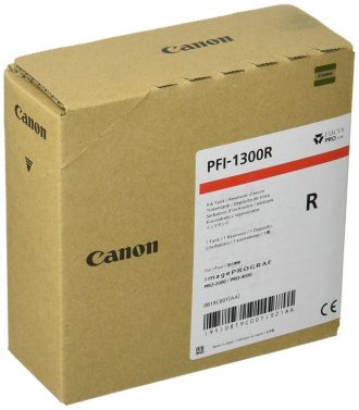 Canon Original Druckerpatrone PFI-1300R rot 330 ml (0819C001)