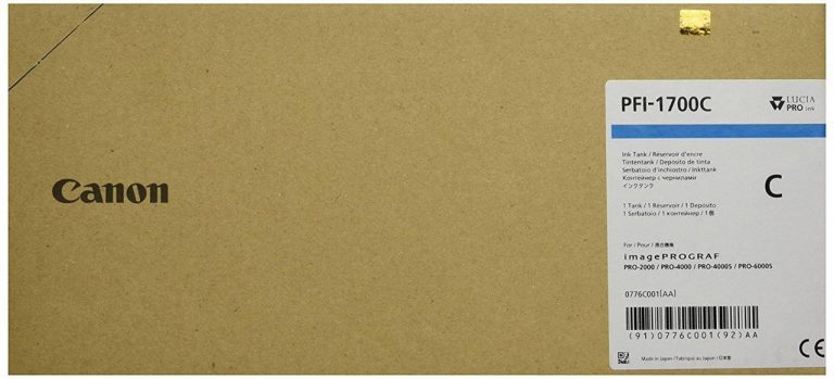 Canon Original Druckerpatrone PFI-1700C cyan 700ml (0776C001)