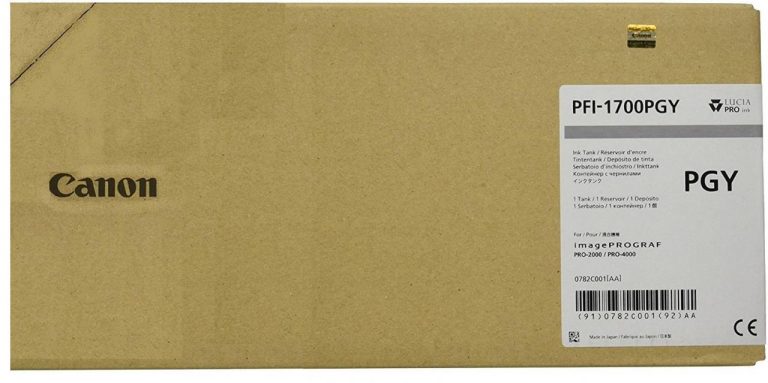 Canon Original Druckerpatrone PFI-1700PGY grau hell 700ml (0 782C001)