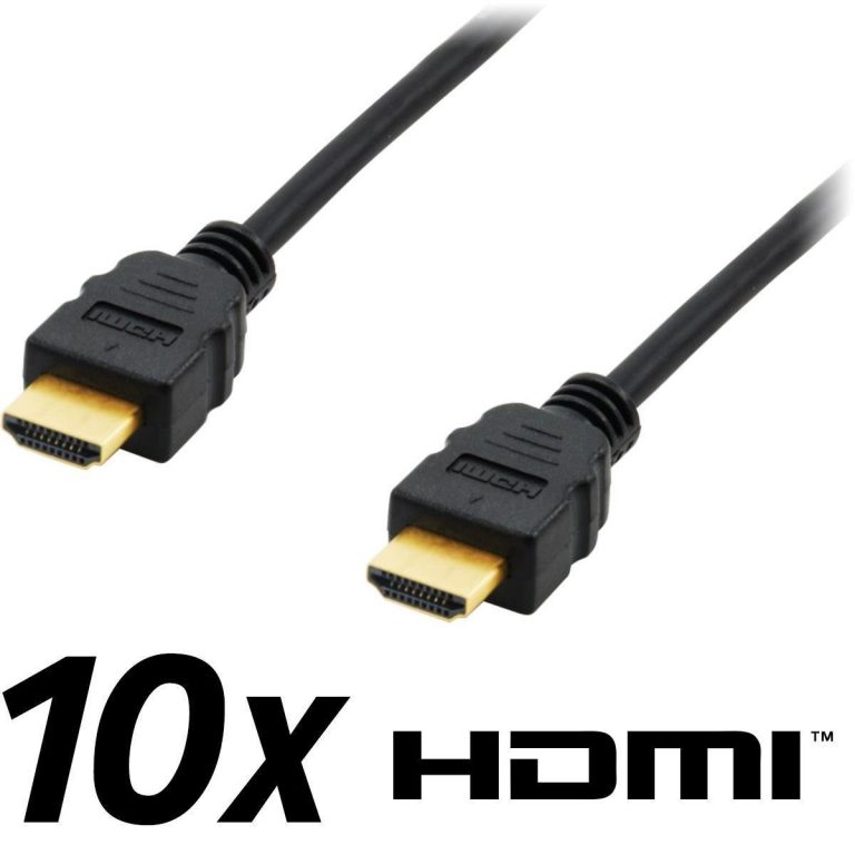 Equip HDMI-Kabel 1.8m schwarz 10er Pack